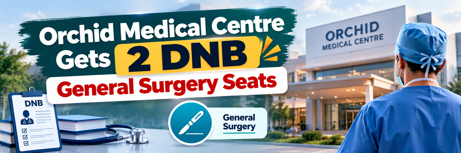 NBEMS Approves 2 DNB General Surgery Seats at Orchid Medical Centre